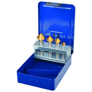 Kegel-und Entgratsenker HSS DIN335C 90° (6-tlg)6,3/8,3/10,4/12,4/16,5/20,5) TiN